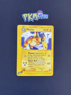 Pokemon TCG Raichu Expedition 61/165 Regular Rare LP. - Image 1
