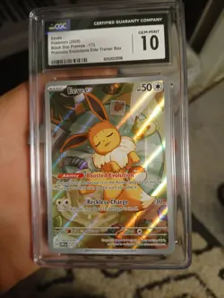 Pokemon Eevee 173 Black Star Promo 2025 Prismatic Evolutions ETB CGC 10 Gem Mint - Image 2