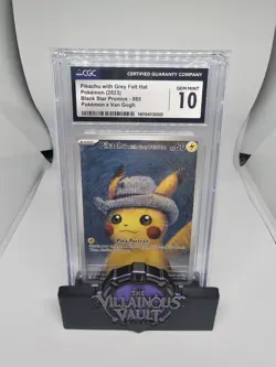 POKEMON CGC 10 2023 Pikachu with Grey Felt Hat SVP 085 Promo Van Gogh INVESTMENT - Image 1