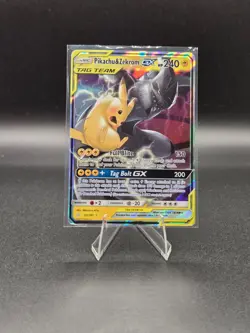 2019 Pokemon Pikachu & Zekrom GX Tag Team Ultra Rare #33/181 Sun & Moon Team Up - Image 1