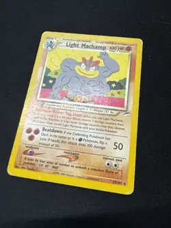 Pokemon TCG Neo Destiny WOTC - Light Machamp 25/105 Rare - Image 2