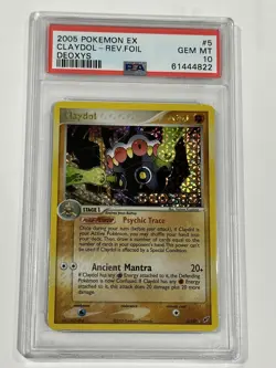 2005 Pokemon EX Deoxys - Claydol Rev.Foil #5 PSA 10 GEM MT - Image 1