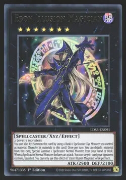 Ebon Illusion Magician - LDS3-EN091 - Ultra Rare - 1st Edition Yugioh - Image 1