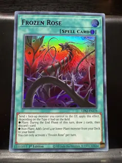 Yugioh Frozen Rose LDS2-EN119 Ultra Rare 1st Ed PURPLE NM - Image 1