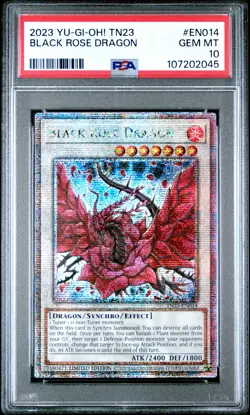 PSA 10 Black Rose Dragon #EN014 Yu-Gi-Oh! 25th Anniversary Tin: Dueling Heroes E - Image 1