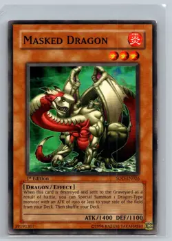 Soul of the Duelist: 1st Edition #SOD-EN026 Masked Dragon - VG - Image 1
