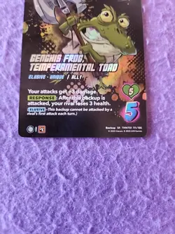 Universus Teenage Mutant Ninja Turtles Genghis Frog Secret Rare Card Foil - Image 3