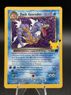 Dark Gyarados Celebrations Classic Collection Holo Card 8/82 NM Condition - Image 1