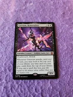 Magic The Gathering Marvel Spider-Man Gwenom, The Remorseless Mythic Card M0056 - Image 1
