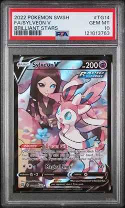 Graded Pokemon Card - Sylveon V TG14/TG30 Brilliant Stars PSA GEM MINT 10 - Image 1