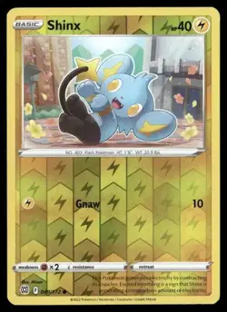 2022 Brilliant Stars Set Pokemon Card 049 Shinx Reverse Foil NM - Image 1