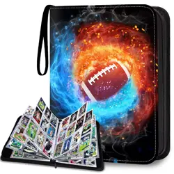Football Card Binder 900 Pockets, Sports Card Binder, Trading Card Albums Fit... - Image 1