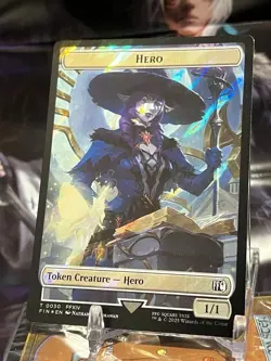 MTG | Hero (0030) - Wizard (0035) Token (⚡Surge Foil⚡) [FINAL FANTASY] - Image 2