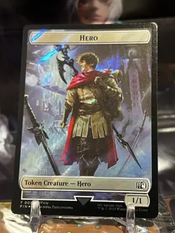 MTG | Hero (0031) - Wizard (0035) Token (⚡Surge Foil⚡) [FINAL FANTASY] - Image 2