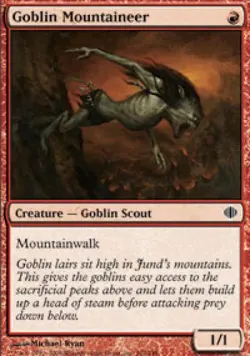 Goblin Mountaineer - Medium Play MTG Shards of Alara - Image 1