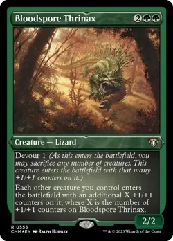 MTG - Bloodspore Thrinax - Etched Foil - Commander Masters - Magic the Gathering - Image 1