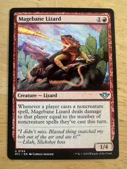 MTG Magebane lizard uncommon outlaws of thunder junction - Image 1