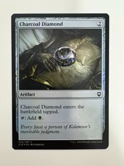 Charcoal Diamond Foil MTG Magic the Gathering Card NM Near Mint CLB - Image 1