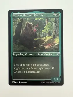 Wilson Refined Grizzly Etched Foil MTG Magic the Gathering Card NM Near Mint CLB - Image 1