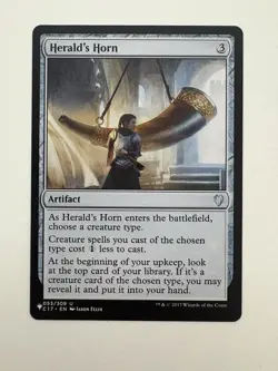 Herald’s Horn MTG Magic the Gathering Card NM Near Mint C17 - Image 1