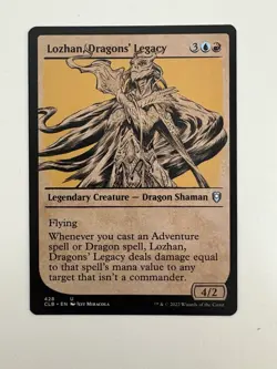 Lozhan Dragons’ Legacy Showcase MTG Magic the Gathering Card NM Near Mint CLB - Image 1