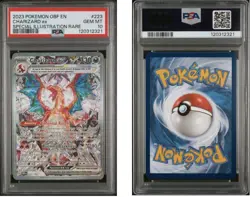 2023 POKEMON OBF EN-OBSIDIAN FLAMES #223 CHARIZARD EX PSA 10 GEM MINT RARE ILLUS - Image 1