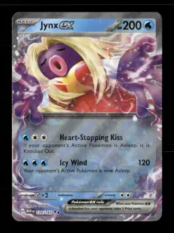 Jynx ex Holo Double Rare SV: Scarlet & Violet 151 124/165 NM Pokemon NM - Image 1