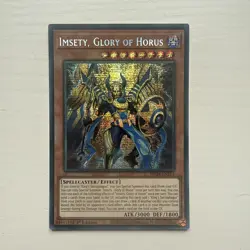 MP24-EN114 Imsety, Glory of Horus - Prismatic Secret Rare 1st Edition Yugioh Min - Image 1