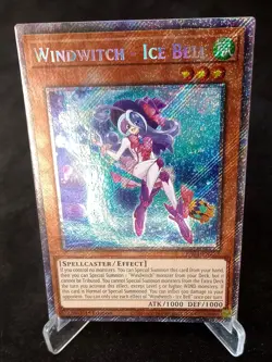 YuGiOh! Windwitch - Ice Bell RA04-EN273 Platinum Secret Rare - Near Mint/Mint - Image 1