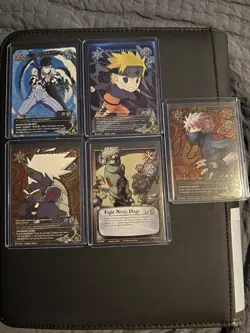 Natuto CCG Rare Card lot (Chibi,Promo,Super) (5 Cards) - Image 1