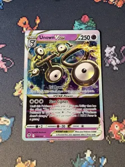 Pokemon Cards Unown VSTAR 066/195 Ultra Rare Silver Tempest - (NM) - Image 1