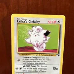 Pokemon TCG Erika’s Clefairy Rare 25/132 Gym Challenge Vintage Game Card WOTC - Image 2
