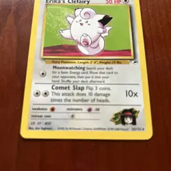 Pokemon TCG Erika’s Clefairy Rare 25/132 Gym Challenge Vintage Game Card WOTC - Image 3