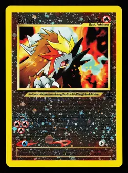 Entei 34 Reverse Holo WOTC Black Star Promo Pokemon Card - Image 1