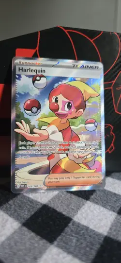 Pokemon TCG Harlequin 163/086 Full Art Ultra Rare Holo Card Sv: White Flare - Image 1