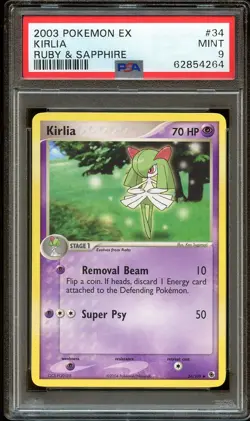 PSA 9 MINT Kirlia 34/109 BATTLE STADIUM PROMO No "E Reader" Pokemon Card 264 - Image 2