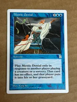 Mystic Denial Portal Three Kingdoms Regular English MTG Magic The Gathering NM - Image 1