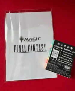 MTG Final Fantasy Chocobo Pinfinity Enhanced Promo Pin and Mini Poster - Image 2