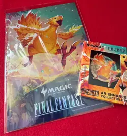 MTG Final Fantasy Chocobo Pinfinity Enhanced Promo Pin and Mini Poster - Image 3