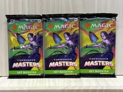 Magic The Gathering MTG: Commander Masters - Set Booster Packs Lot of 3 - Image 1