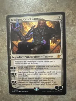 MTG Tezzeret, Cruel Captain Edge of Eternities Regular (Pack Fresh) - Image 1