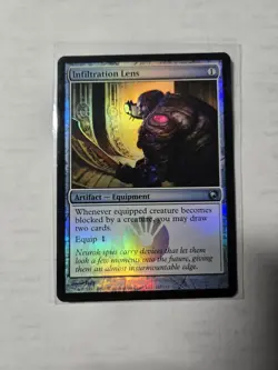 MTG Infiltration Lens FOIL Scars of Mirrodin Magic the Gathering - Image 1