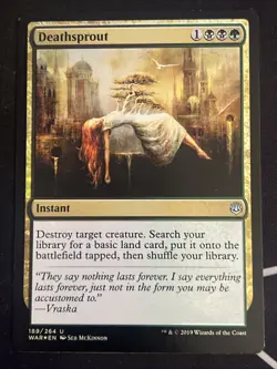 1x Foil Deathsprout (189) War of the Spark LP MTG Magic the Gathering x1 MKE - Image 1