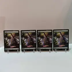 Magic The Gathering Forest #290 Full Art NM Lot Of 4 Foundations - Image 1