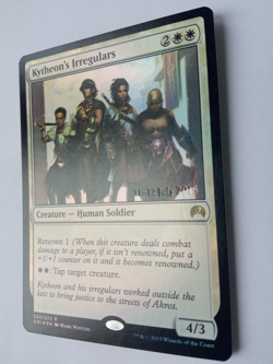 Kytheon's Irregulars Promo Foil Mtg MISPRINT. Without the ink of the promo stamp - Image 4