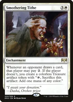 MTG - Smothering Tithe - Ravnica Allegiance(rna) #22,rare - Image 1