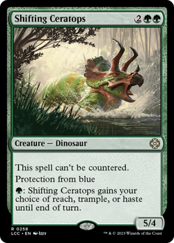 Shifting Ceratops - 258 - Commander: The Lost Caverns of Ixalan- Near Mint - MTG - Image 1