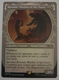 Boromir, Warden of the Tower NM/M LOTR Lord of the Rings MTG Magic the Gathering - Image 1
