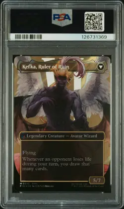 2025 MTG FINAL FANTASY #0543 KEFKA, COURT MAGE/KEFKA, RULER OF RUIN PSA 10 - Image 2