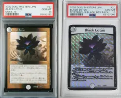 2x Black Lotus PSA 10 MTG Magic of the gathering x Duel masters Colab PSA 10 - Image 1
